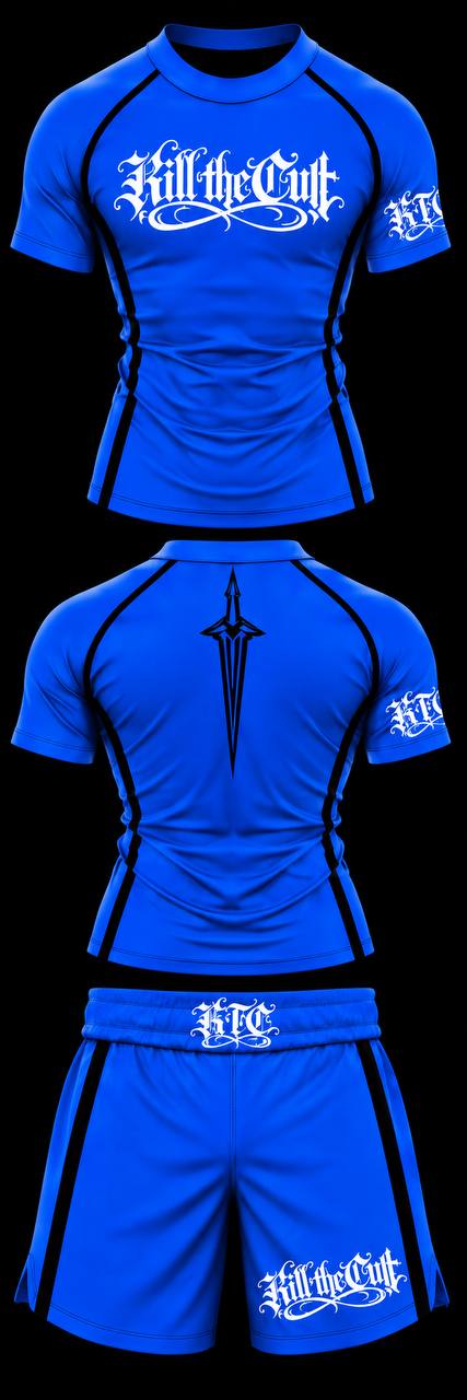 KTC IBJJF Approved — Blue | Front, Back & Shorts