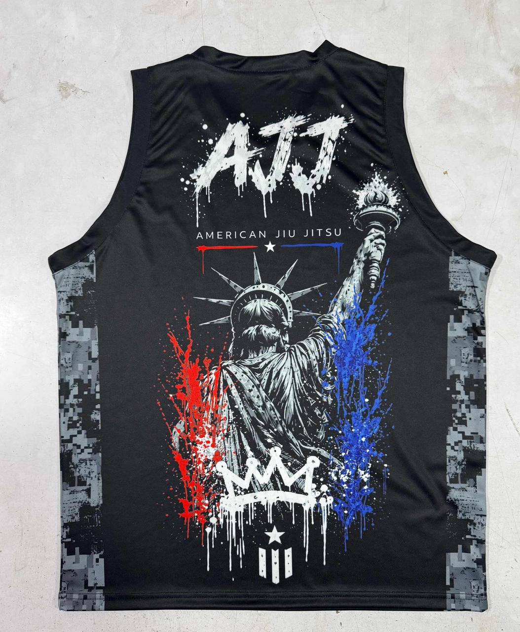 AJJ Jersey — Back — American Jiu Jitsu design