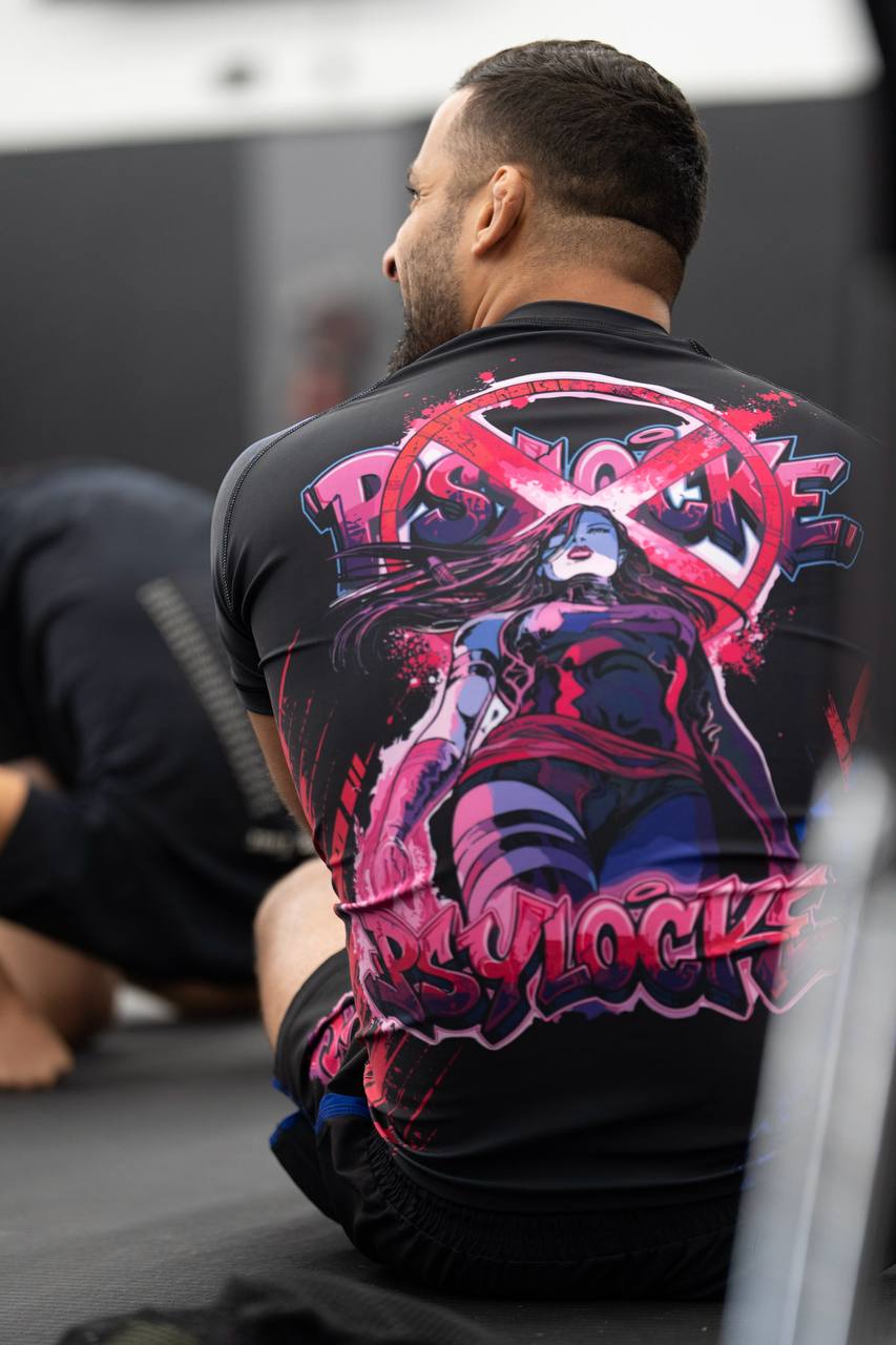 KTC Mutant Series Psylocke — back detail seated
