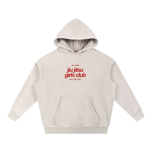 KTC Jiu Jitsu Girls Club Oversized Snow Wash Hoodie